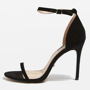 Brand new stpappy suede heels Topshop